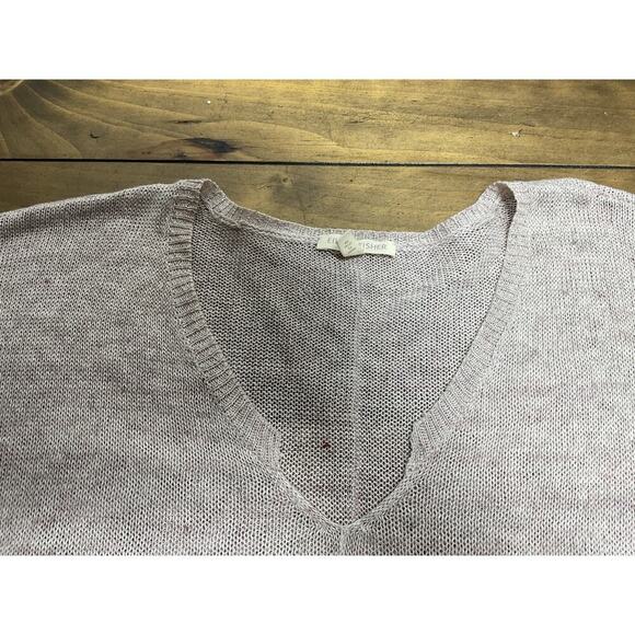Eileen Fisher Pink Beige Knit Pullover Sweater Top Italian Yarn Size PM - Picture 6 of 12
